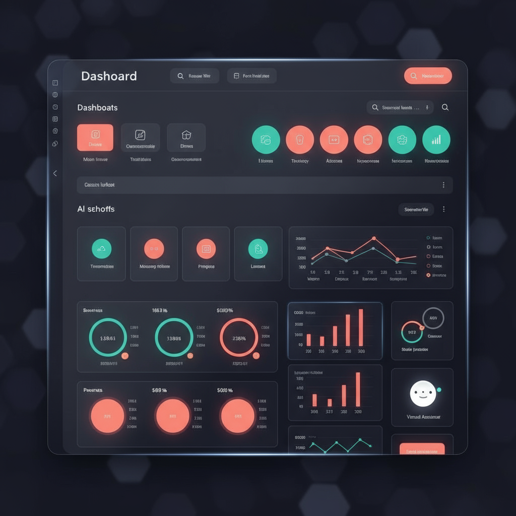 AllansWebWork dashboard showing AI-powered features